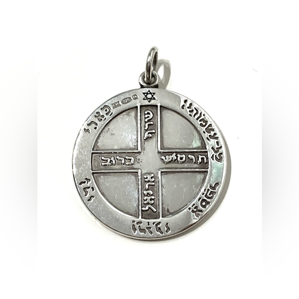 Sterling Silver 925 Star of David Medallion Pendant